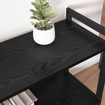 Bookshelf Black Oak 60 x 30 x 50 cm Engineered Wood