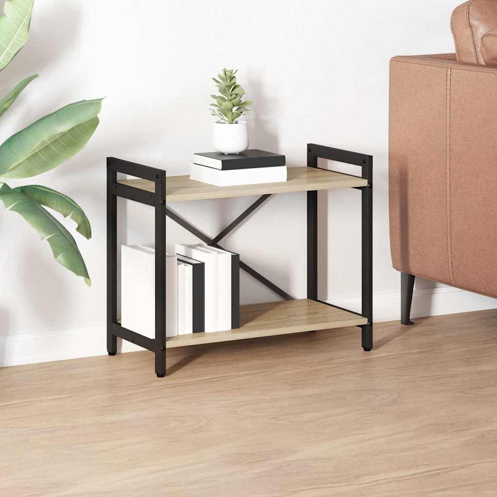 Bookshelf Sonoma Oak 60 x 30 x 50 cm Engineered Wood