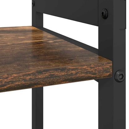 Bookshelf Smoked Oak 60 x 30 x 50 cm Engineered Wood