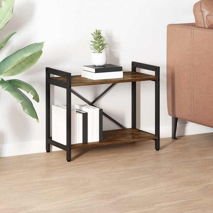 Bookshelf Smoked Oak 60 x 30 x 50 cm Engineered Wood