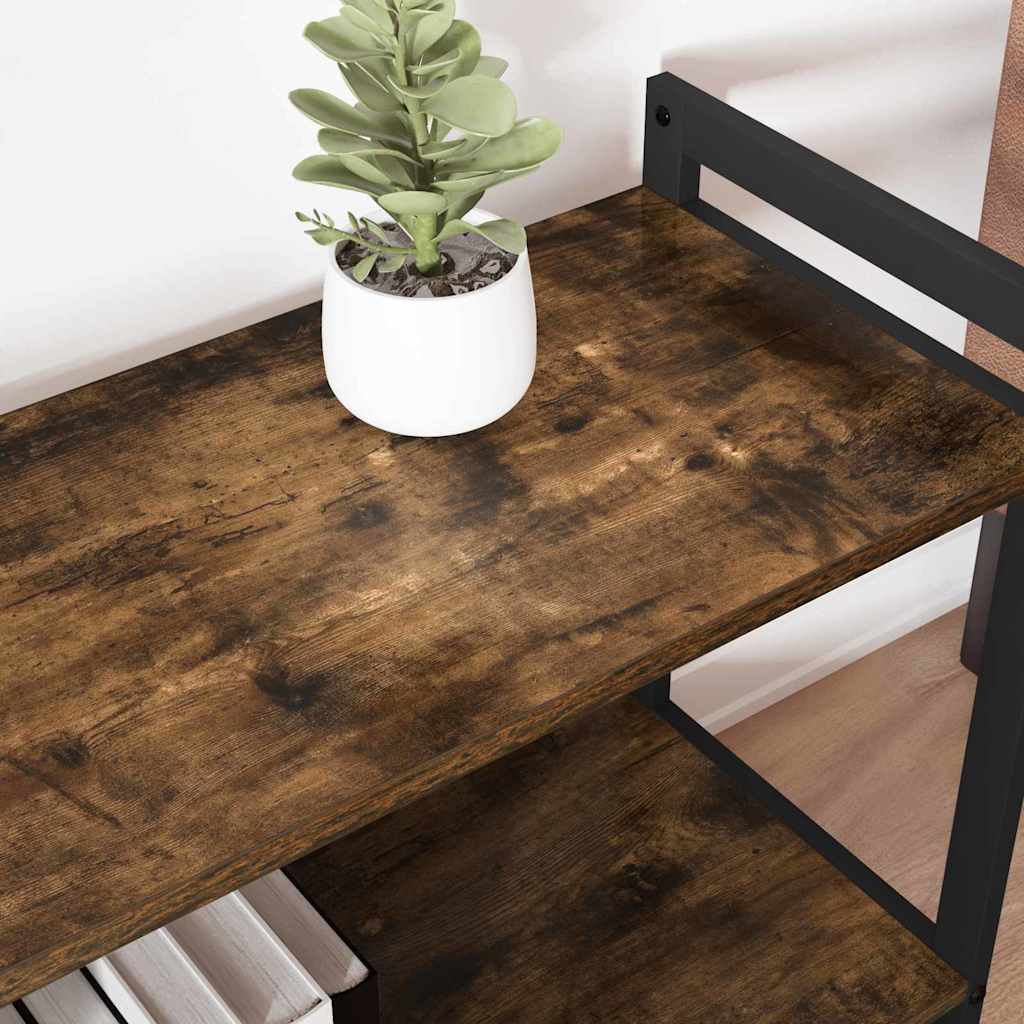Bookshelf Smoked Oak 60 x 30 x 50 cm Engineered Wood