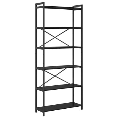 Bookshelf Black Oak 80 x 30 x 189.5 cm Engineered Wood
