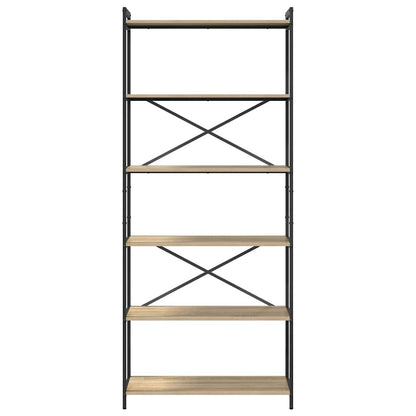 Bookshelf Sonoma Oak 80 x 30 x 189.5 cm Engineered Wood