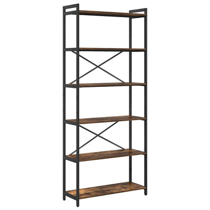 Bookshelf Smoked Oak 80 x 30 x 189.5 cm Engineered Wood