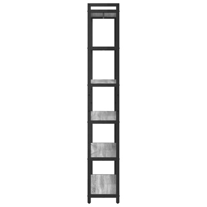 Bookshelf Grey sonoma 80 x 30 x 189.5 cm Engineered Wood
