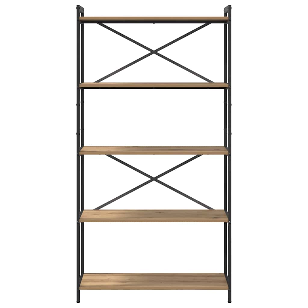 Bookshelf 80 x 30 x 155 cm Engineered Wood Artisan Oak