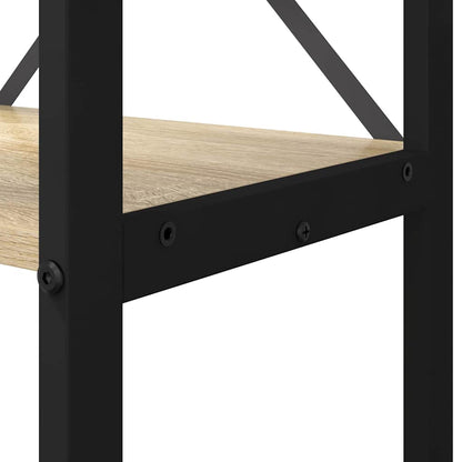 Bookshelf Sonoma Oak 80 x 30 x 120 cm Engineered Wood
