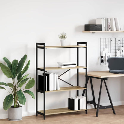 Bookshelf Sonoma Oak 80 x 30 x 120 cm Engineered Wood