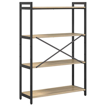 Bookshelf Sonoma Oak 80 x 30 x 120 cm Engineered Wood