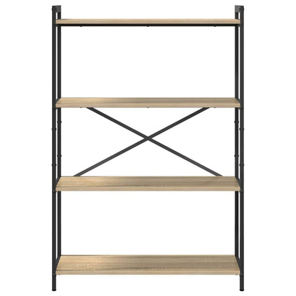 Bookshelf Sonoma Oak 80 x 30 x 120 cm Engineered Wood