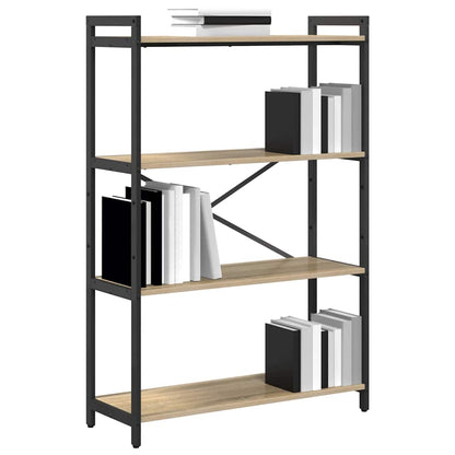 Bookshelf Sonoma Oak 80 x 30 x 120 cm Engineered Wood