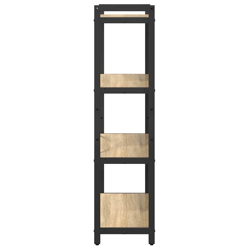 Bookshelf Sonoma Oak 80 x 30 x 120 cm Engineered Wood