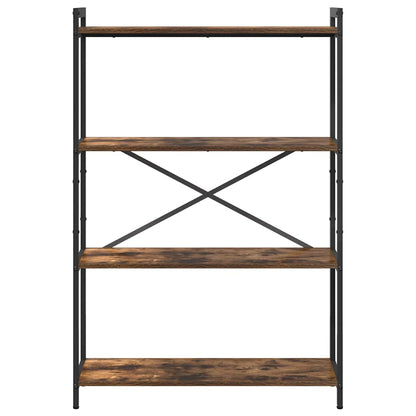 Bookshelf Smoked Oak 80 x 30 x 120 cm Engineered Wood