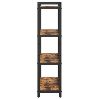 Bookshelf Smoked Oak 80 x 30 x 120 cm Engineered Wood