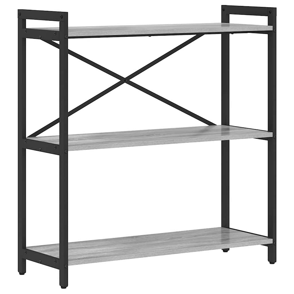 Bookshelf Grey sonoma 80 x 30 x 85 cm Engineered Wood