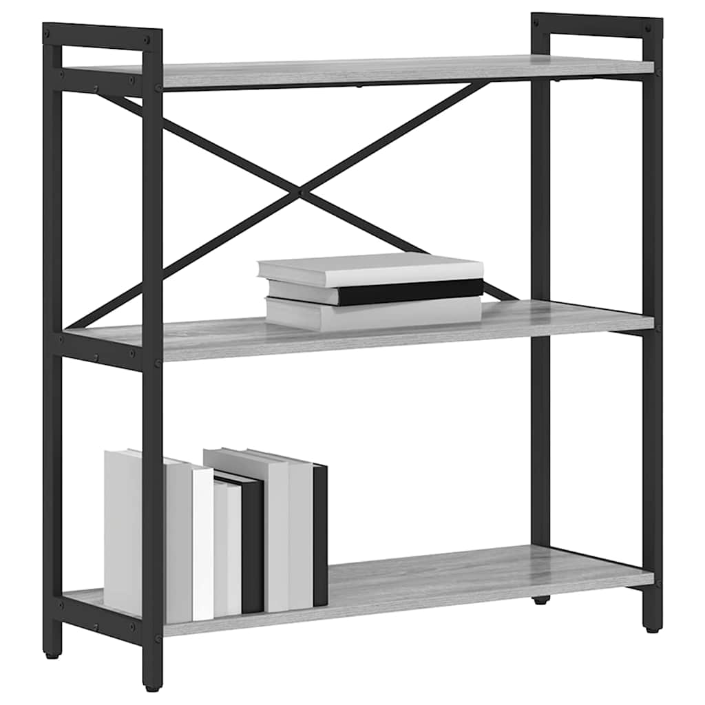 Bookshelf Grey sonoma 80 x 30 x 85 cm Engineered Wood