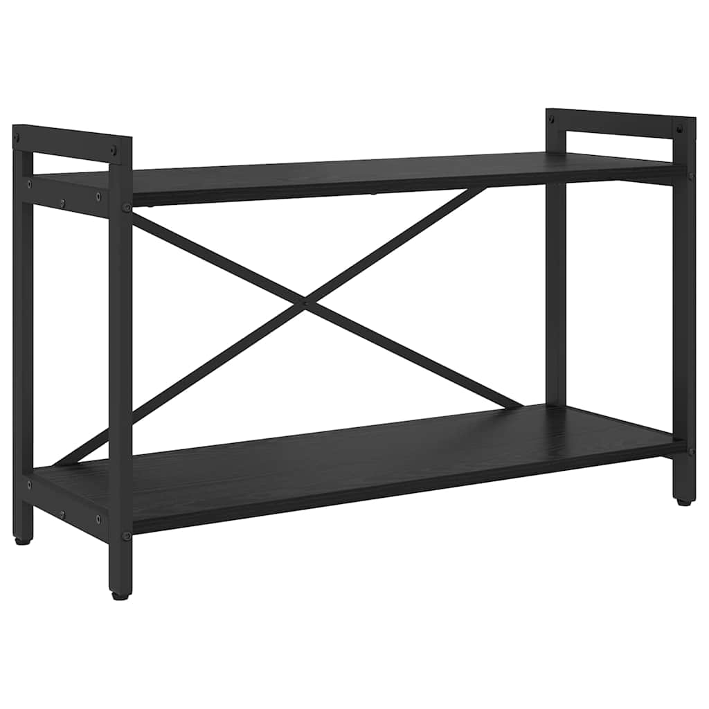 Bookshelf Black Oak 80 x 30 x 50 cm Engineered Wood