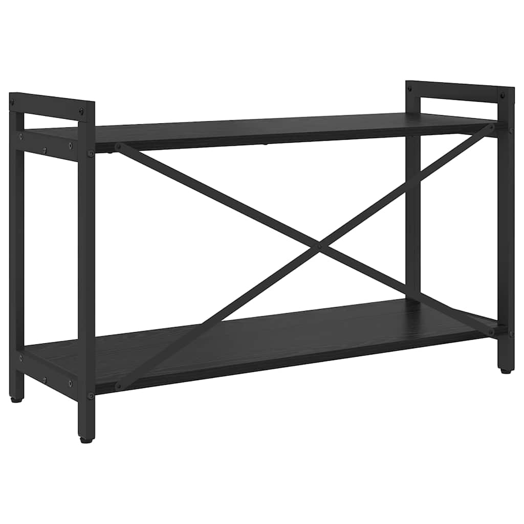 Bookshelf Black Oak 80 x 30 x 50 cm Engineered Wood
