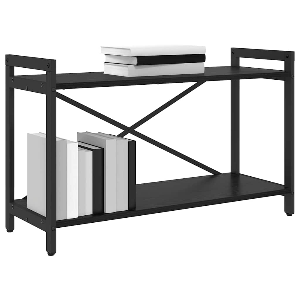 Bookshelf Black Oak 80 x 30 x 50 cm Engineered Wood