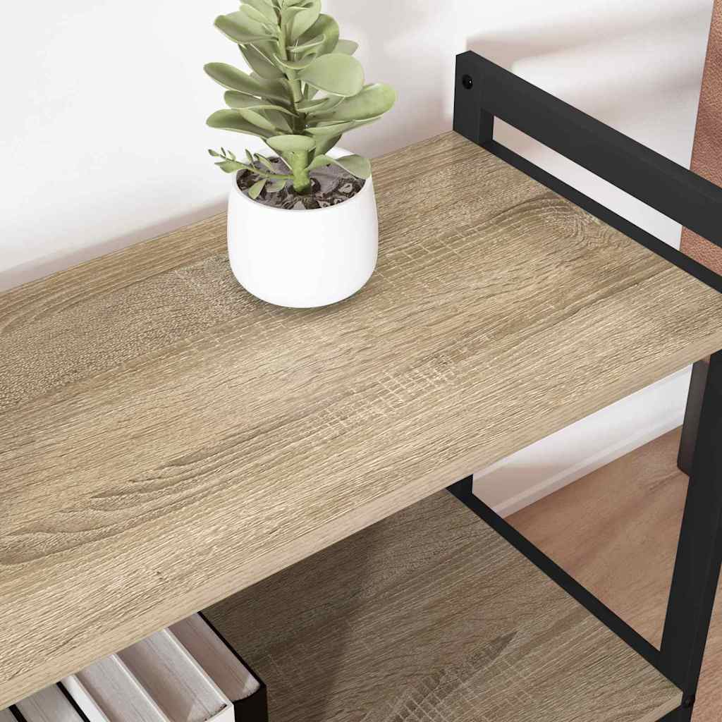 Bookshelf Sonoma Oak 80 x 30 x 50 cm Engineered Wood