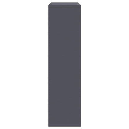 Parcel Drop Box with Storage Anthracite 44 x 22 x 82 cm Steel