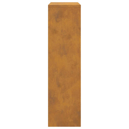 Parcel Drop Box Rusty 17.32 x 8.66 x 32.28 in Weathering Steel