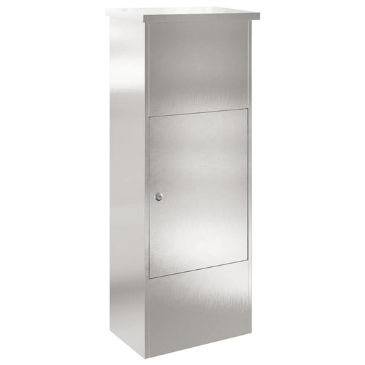 Parcel Drop Box Silver 44.5 x 29 x 110.5 cm Stainless Steel