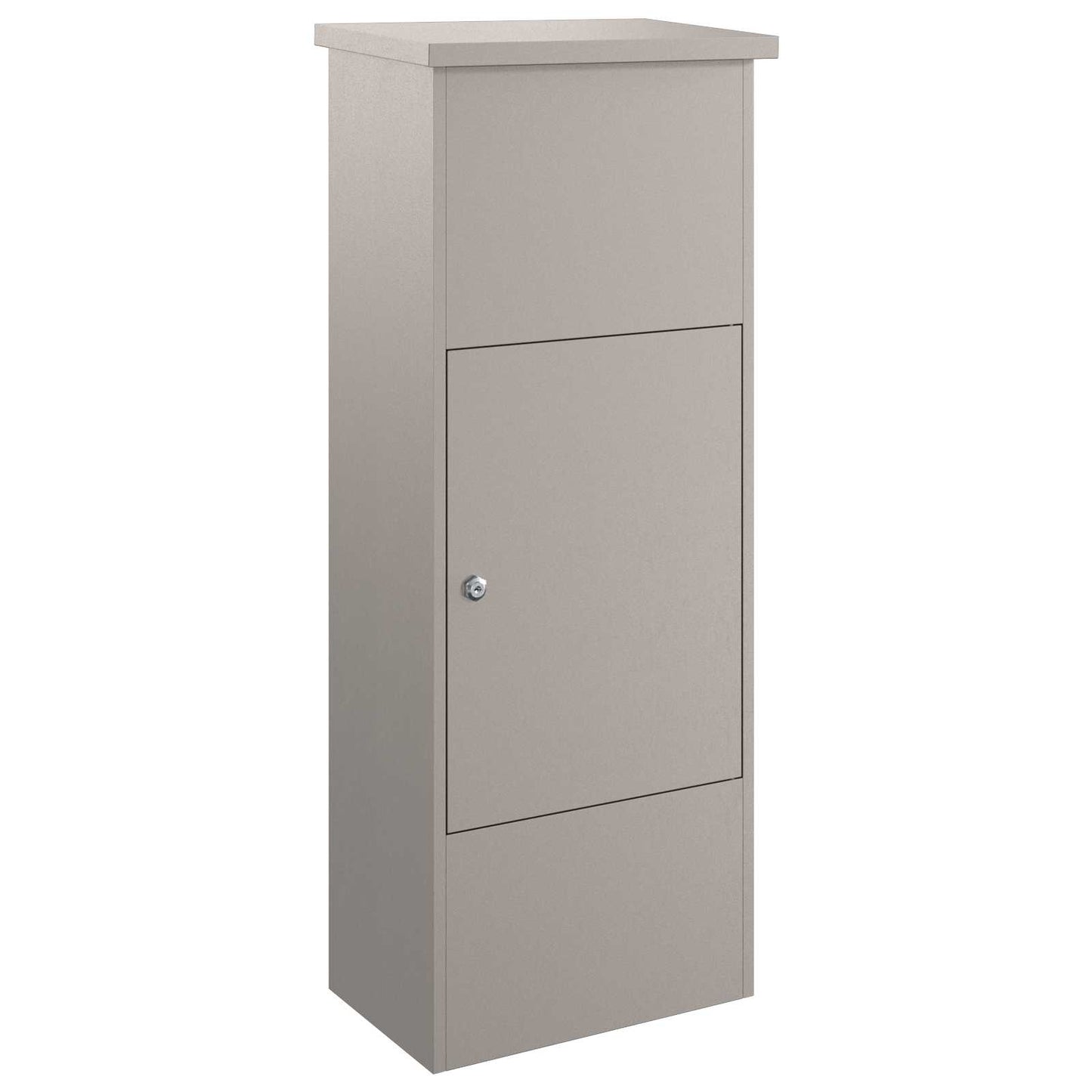 Parcel Drop Box Rusty 17.52 x 11.42 x 43.50 in Weathering Steel