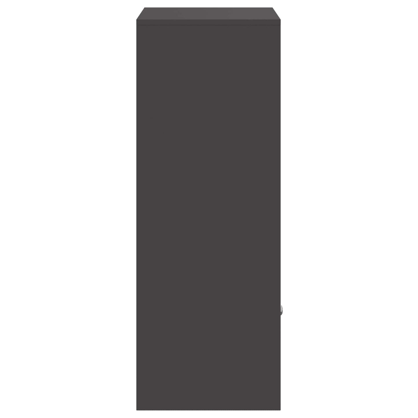 Parcel Drop Box with Door Black 16.14 x 14.96 x 40.55 in Steel