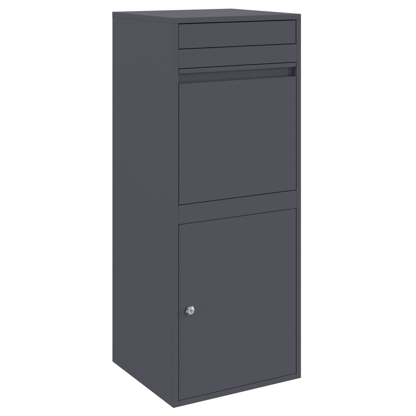 Parcel Drop Box Anthracite 16.14 x 14.96 x 40.55 in Steel