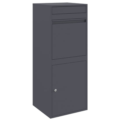 Parcel Drop Box Anthracite 16.14 x 14.96 x 40.55 in Steel