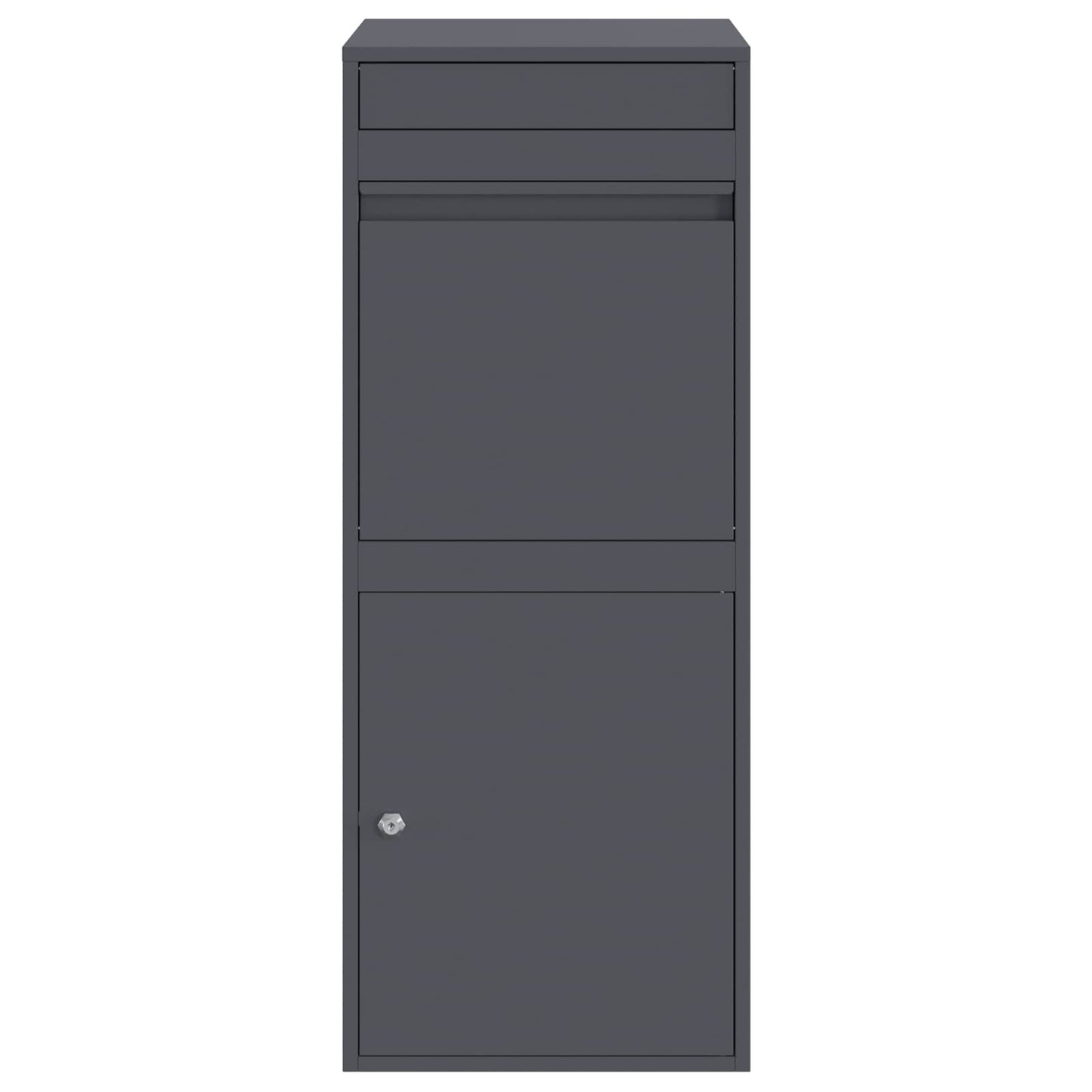 Parcel Drop Box Anthracite 16.14 x 14.96 x 40.55 in Steel