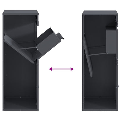 Parcel Drop Box Anthracite 16.14 x 14.96 x 40.55 in Steel