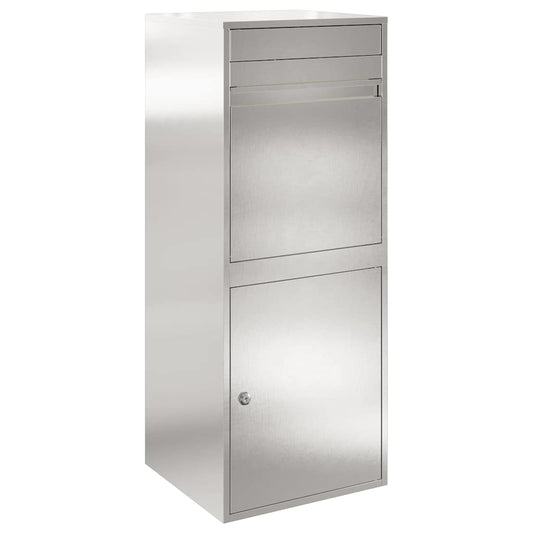 Parcel Drop Box Silver 41 x 38 x 103 cm Stainless Steel