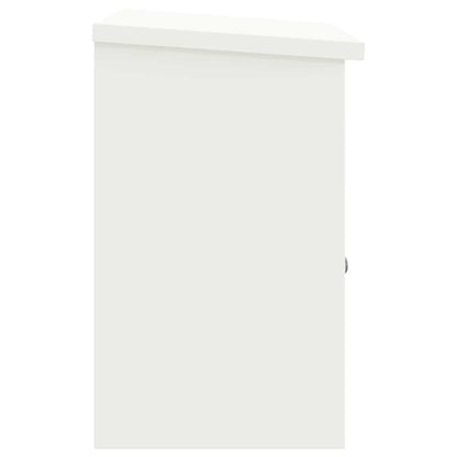 Parcel Drop Box with Storage White 47.5 x 38 x 59 cm Steel