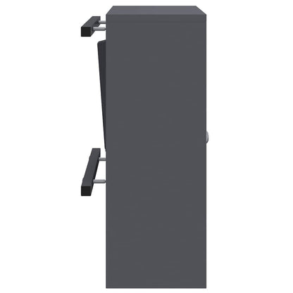 Mailbox with Storage with Door Anthracite 30 x 20 x 55 cm Steel