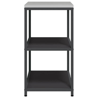 Kitchen Storage with Shelf Black 90 x 50 x 92 cm Steel