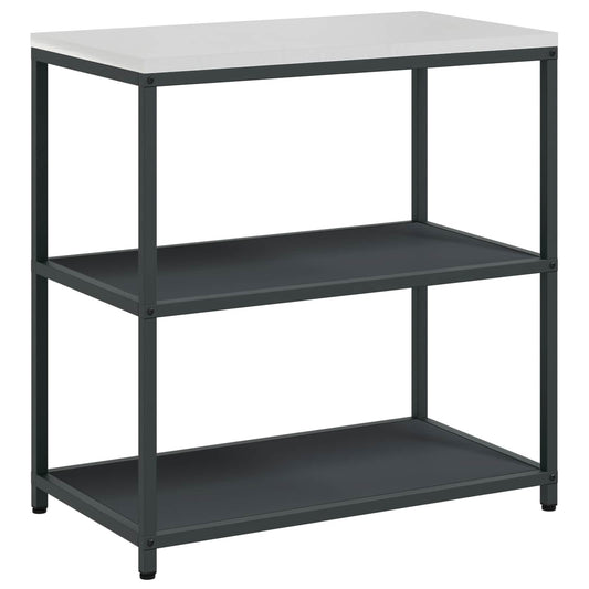 Kitchen Shelving Unit HATTEM Anthracite 90 x 50 x 92 cm Steel