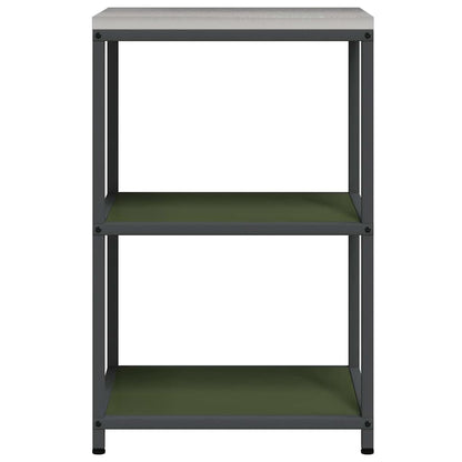 Kitchen Storage HATTEM Olive Green 60 x 50 x 92 cm Steel