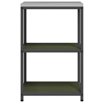 Kitchen Storage HATTEM Olive Green 60 x 50 x 92 cm Steel