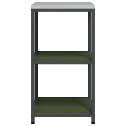 Kitchen Storage HATTEM Olive Green 60 x 50 x 92 cm Steel