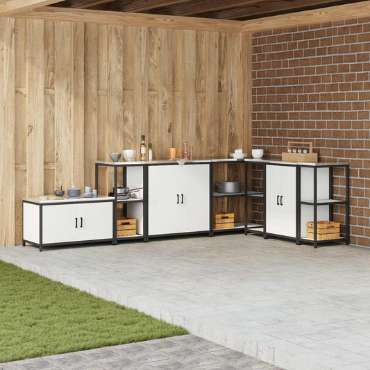 Kitchen Shelving Unit HATTEM White 40 x 50 x 92 cm Steel
