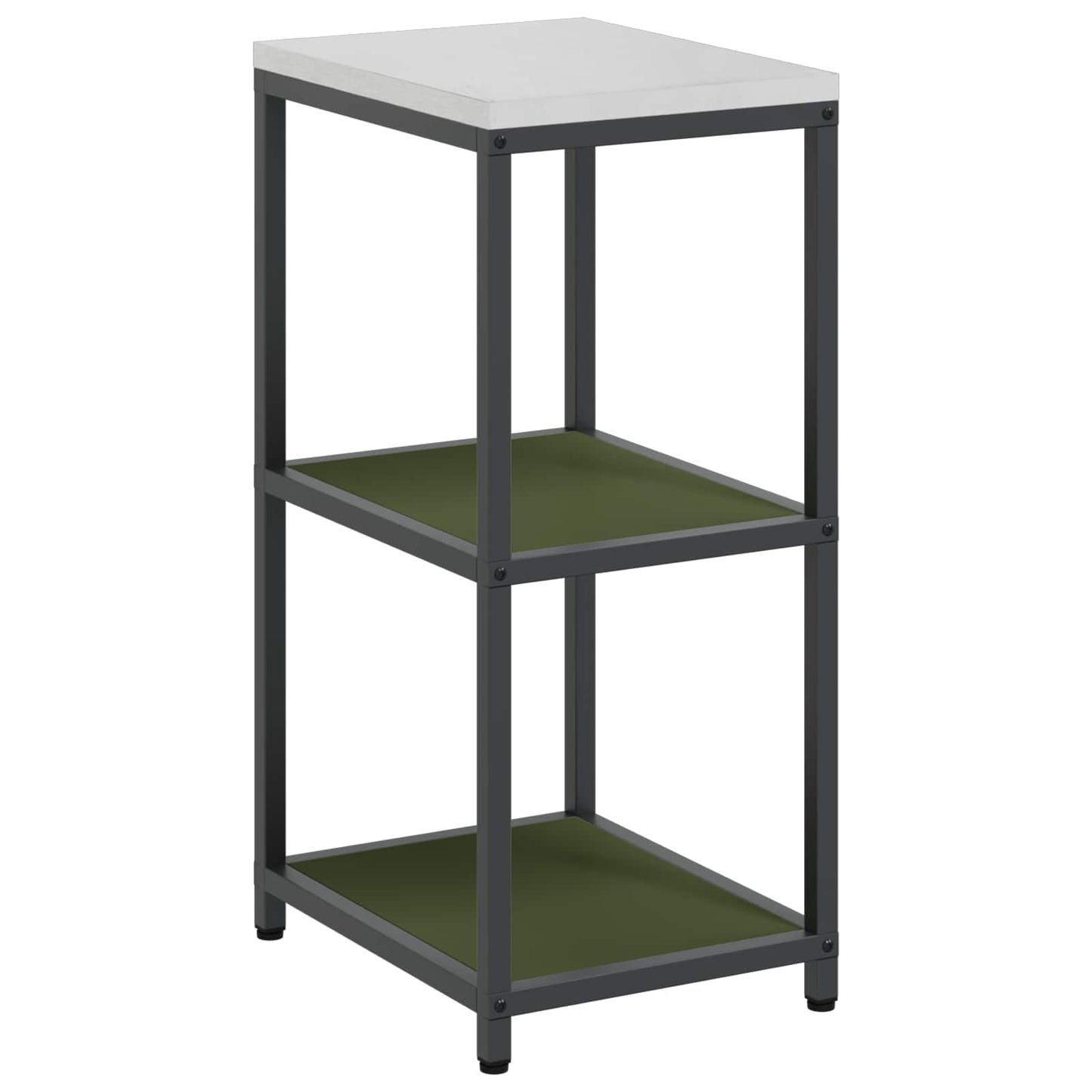 Kitchen Shelving Unit HATTEM Olive Green 40 x 50 x 92 cm Steel