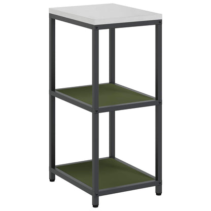 Kitchen Shelving Unit HATTEM Olive Green 40 x 50 x 92 cm Steel