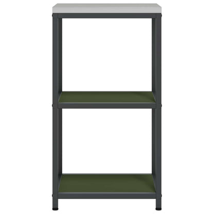 Kitchen Storage HATTEM Olive Green 40 x 50 x 92 cm Steel