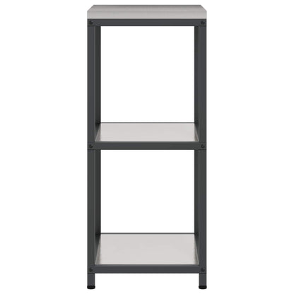 Kitchen Storage with Shelf Silver 40 x 50 x 92 cm Steel