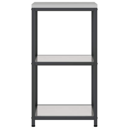 Kitchen Storage with Shelf Silver 40 x 50 x 92 cm Steel