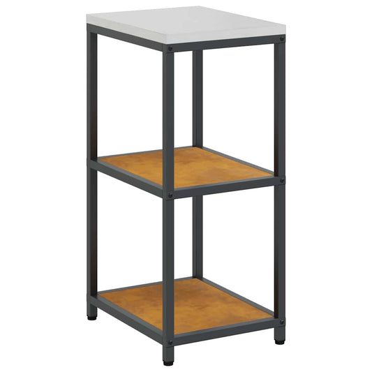 Kitchen Storage Shelf with Shelf Rusty Weathering steel
