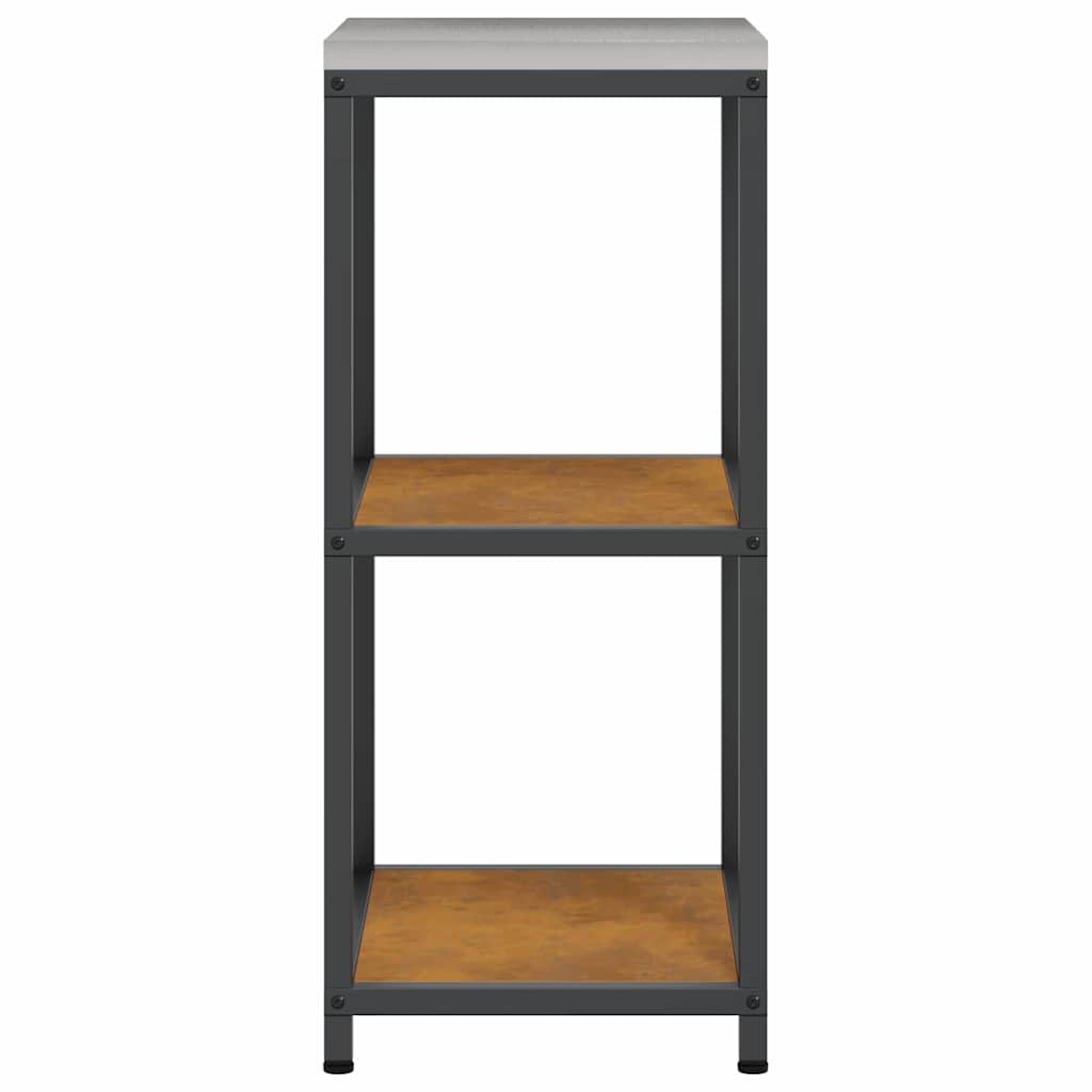 Kitchen Storage Shelf with Shelf Rusty Weathering steel