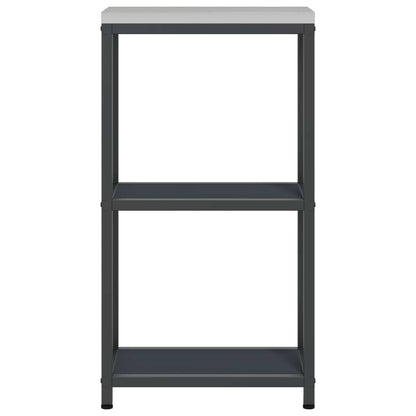 Kitchen Storage with Shelf Anthracite 30 x 50 x 92 cm Steel